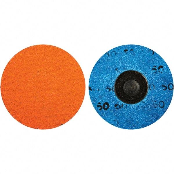 Norton - 3" Diam 1/4" Hole 50 Grit Fiber Disc - Coarse Grade, Ceramic Alumina - Caliber Tooling