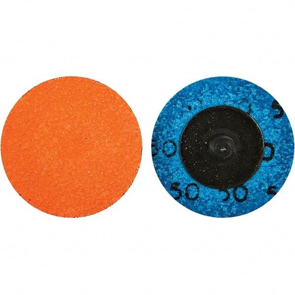 Norton - 2" Diam 1/4" Hole 50 Grit Fiber Disc - Coarse Grade, Ceramic Alumina - Caliber Tooling