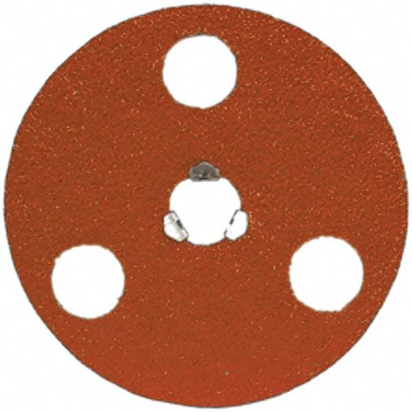 Norton - 4-1/2" Diam 7/8" Hole 60 Grit Fiber Disc - Medium Grade, Ceramic Alumina - Caliber Tooling