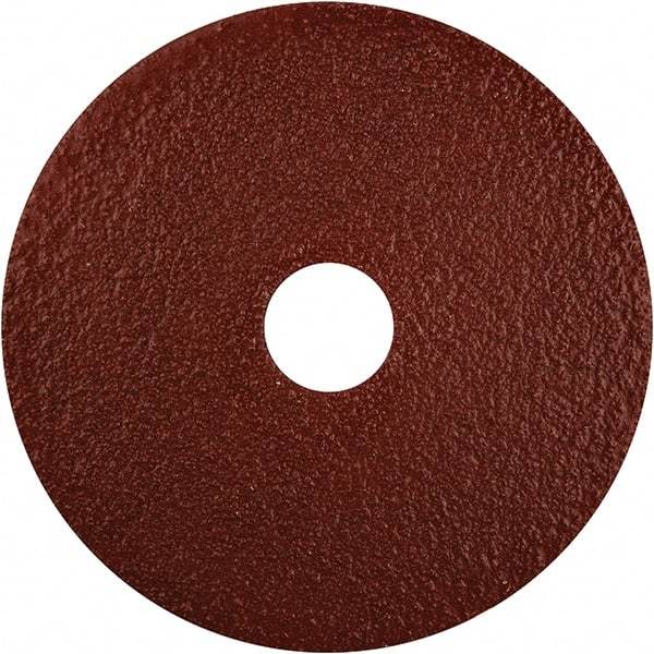 Norton - 5" Diam 7/8" Hole 80 Grit Fiber Disc - Medium Grade, Aluminum Oxide - Caliber Tooling