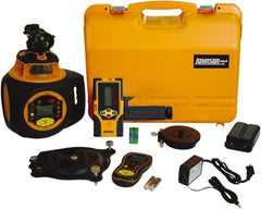 Johnson Level & Tool - 2,000' (Exterior) Measuring Range, 1/16" at 100' Accuracy, Self-Leveling Rotary Laser - 300, 600 & 1,100 RPM, 2 Beams, Lithium-Ion Battery Included - Caliber Tooling