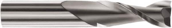 SGS - 5/32" Cutting Diam x 5/8" Length of Cut, 2 Flute, Upcut Spiral Router Bit - Uncoated, Right Hand Cut, Solid Carbide, 2-1/2" OAL x 1/4" Shank Diam, Square End - Caliber Tooling