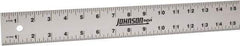 Johnson Level & Tool - 96" Long, 1/8, 1/16" Graduation, Aluminum Rule - English Graduation Style, Gray, Anodized Finish - Caliber Tooling