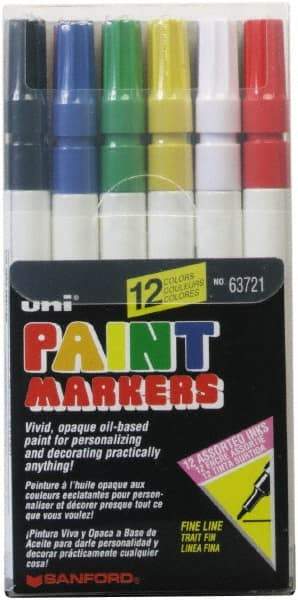 Sharpie - Black, Dark Blue, Gold, Green, Light Blue, Orange, Pink, Red, Silver, Violet, White, Yellow Paint Marker - Fine Tip - Caliber Tooling