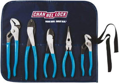 Channellock - 5 Piece Plier Set - Comes in Tool Roll - Caliber Tooling