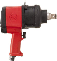 Chicago Pneumatic - 1" Drive, 5,000 RPM, 1,920 Ft/Lb Torque Impact Wrench - Pistol Grip Handle, 650 IPM, 40.2 CFM, 90 psi, 1/2" NPT Inlet - Caliber Tooling