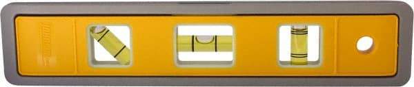 Johnson Level & Tool - Magnetic 9" Long 3 Vial Torpedo Level - Aluminum, Green, 1 Plumb, 1 Level & 1 45° Vials - Caliber Tooling