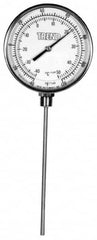 Wika - 24 Inch Long Stem, 5 Inch Dial Diameter, Stainless Steel, Bottom Connected Bi-Metal Thermometer - -5 to 115°C, 1% Accuracy - Caliber Tooling