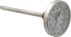 Wika - 4 Inch Long Stem, 2 Inch Dial Diameter, Stainless Steel, Back Connected Bi-Metal Thermometer - 10 to 200°C, 1% Accuracy - Caliber Tooling