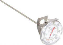 Wika - 8 Inch Long Stem, 2-1/16 Inch Dial Diameter, Stainless Steel, Beaker Clip Bi-Metal Laboratory Thermometer - 10 to 200°C, 0.5% Accuracy - Caliber Tooling