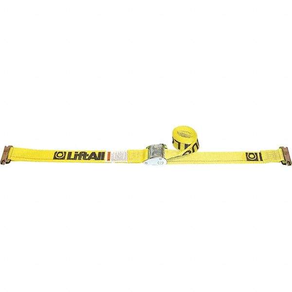 Lift-All - 12' Long x 2" Wide, 800 Lb Basket Capacity, Sling - Yellow - Caliber Tooling