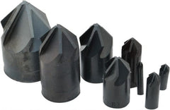 M.A. Ford - 8 Piece, 1/8 to 1" Head Diam, 82° Included Angle, Single End Countersink Set - Caliber Tooling