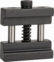 Interstate - 1 Piece Vise Work Stop - Steel, 1.42" Wide - Caliber Tooling