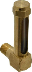 LDI Industries - 1-7/8 Inch Long Sight, 1/4 Inch Thread Size, Buna-N Seal Short Elbow, Vented Oil-Level Indicators and Gauge - 2-7/8 Inch Length to Center of Base - Caliber Tooling