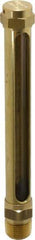 LDI Industries - 4-1/4 Inch Long Sight, 3/8 Inch Thread Size, Buna-N Seal Straight to Male Thread, Vented Oil-Level Indicators and Gauge - 6 Inch Length - Caliber Tooling