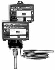 Ashcroft - 40 to 60°F, Watertight Single Setpoint Temp Switch - 4 Inch Rigid Stem - Caliber Tooling