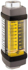 Hedland - 3/4" SAE Port Oil & Petroleum-Based Liquid Flowmeter - 3000 Max psi, 1 to 10 GPM, Anodized Aluminum - Caliber Tooling