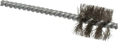 Schaefer Brush - 3/4 Inch Inside Diameter, 15/16 Inch Actual Brush Diameter, Stainless Steel, Power Fitting and Cleaning Brush - 3/16 Shank Diameter, 3-5/8 Inch Long, Twisted Wire Stem, 7/8 Inch Refrigeration Outside Diameter - Caliber Tooling