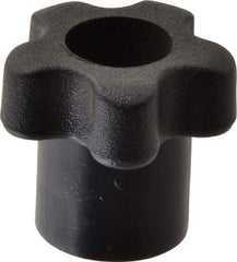 Gibraltar - 1.33" Head Diam, 5 Point Star Knob - M6 Hole, Polypropylene, Black - Caliber Tooling