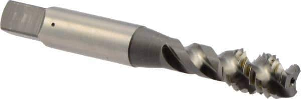 OSG - 3/8-16 UNC 3 Flute 3B Modified Bottoming Spiral Flute Tap - Vanadium High Speed Steel, Bright Finish, 2-15/16" OAL, Right Hand Flute, Right Hand Thread, H3 - Caliber Tooling