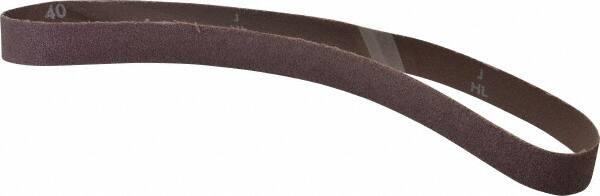 Norton - 1" Wide x 30" OAL, 40 Grit, Aluminum Oxide Abrasive Belt - Aluminum Oxide, Coarse, Coated, X Weighted Cloth Backing, Series R283 - Caliber Tooling