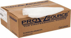 PRO-SOURCE - 0.6 mil Thick, Household/Office Trash Bags - 40" Wide x 46" High, Clear - Caliber Tooling