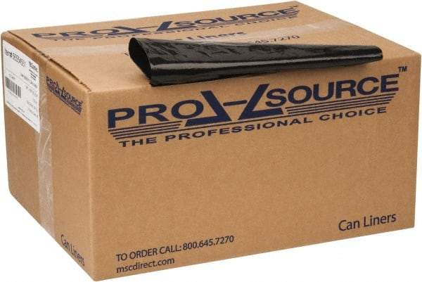 PRO-SOURCE - 1.65 mil Thick, Heavy-Duty Trash Bags - 38" Wide x 58" High, Black - Caliber Tooling