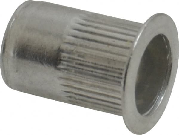 RivetKing - 0.02 to 0.13" Grip, Aluminum Standard Rivet Nut - Uncoated, Countersunk Head - Caliber Tooling