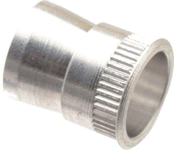 RivetKing - #10-24 UNC, Uncoated, Aluminum Knurled Rivet Nut Inserts - 0.297" to 0.302" Grip, 9/32" Drill Size - Caliber Tooling