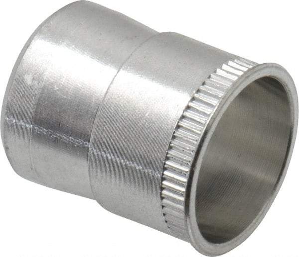 RivetKing - 5/16-18 UNC, Uncoated, Aluminum Knurled Rivet Nut Inserts - 0.531" to 0.536" Grip, 1/2" Drill Size - Caliber Tooling