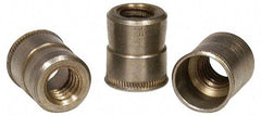 RivetKing - M4x0.70 Metric Coarse, Zinc-Plated, Steel Knurled Rivet Nut Inserts - 0.02" to 0.13" Grip, 1/4" Drill Size - Caliber Tooling