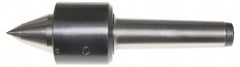 Interstate - MT4 Taper Shank Shank, 2.165" Head Diam, 2,200 Lb Capacity, Live Center - 4,100 Max RPM, 1.378" Point Diam, 1.97" Point Len, 2,200 Lb Max Workpc, Long Point - Caliber Tooling