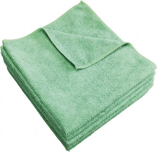 PRO-SOURCE - Dry Microfiber Wipes - Packet, 16" x 16" Sheet Size, Green - Caliber Tooling