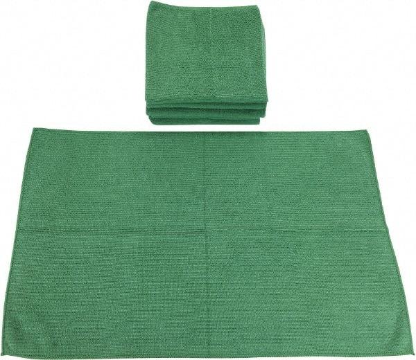 PRO-SOURCE - Reusable Microfiber Wipes - Packet, 16" x 24" Sheet Size, Green - Caliber Tooling