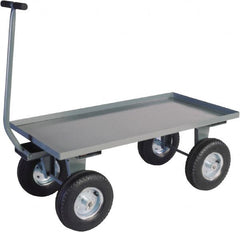 Jamco - 2,500 Lb Capacity Steel Wagon Truck - Steel Deck, 36" OAW, 19" Platform Height - Caliber Tooling