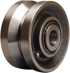 Hamilton - 6 Inch Diameter x 3 Inch Wide, Forged Steel Caster Wheel - 4,500 Lb. Capacity, 3-1/4 Inch Hub Length, 1-15/16 Inch Axle Diameter, Plain Bore Bearing - Caliber Tooling