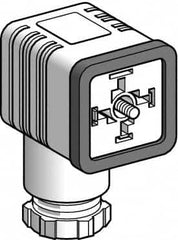 Telemecanique Sensors - 16 Amp, 4 Pin Elbowed Female Field Attachable Connector Sensor and Receptacle - 250 VAC, IP65 Ingress Rating - Caliber Tooling