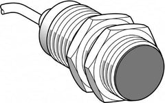 Telemecanique Sensors - NPN, PNP, 15mm Detection, Cylinder, Inductive Proximity Sensor - 2 Wires, IP68, IP69, 12 to 48 VDC, M30x1.5 Thread, 62mm Long - Caliber Tooling