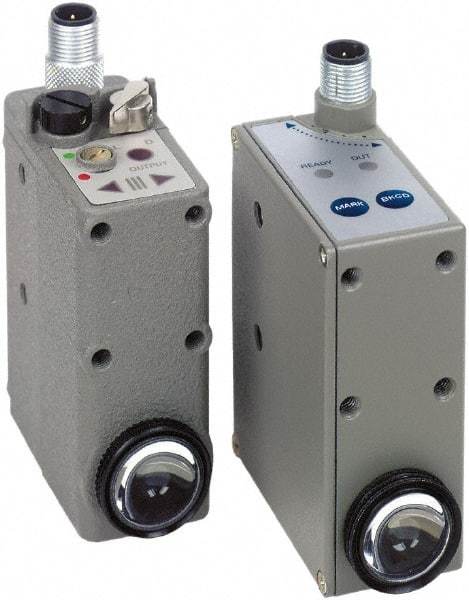 Telemecanique Sensors - 4 Pin M12 Connector, 9mm Nominal Distance, Shock and Vibration Resistant, Diffused Photoelectric Sensor - 12 to 24 VDC, 10 kHz, Zinc Alloy, 58mm Long x 31mm Wide x 82mm High - Caliber Tooling