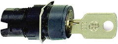 Schneider Electric - 16mm Mount Hole, 2 Position, Key Operated, Selector Switch Only - Maintained (MA), Shock and Vibration Resistant - Caliber Tooling