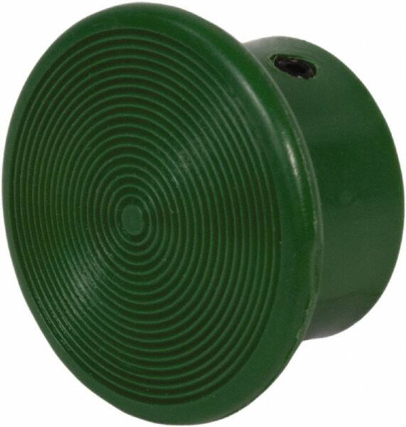 Schneider Electric - Extended Mushroom Head Pushbutton Switch 1-3/8" Screw-On Knob - Green, Round Button, Nonilluminated - Caliber Tooling