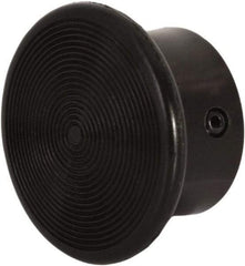 Schneider Electric - Extended Mushroom Head Pushbutton Switch 1-3/8" Screw-On Knob - Black, Round Button, Nonilluminated - Caliber Tooling