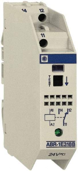 Schneider Electric - 7 Milliamp, 2NO Configuration, Interface Relay Module - DIN Rail Mount, 23 to 104°F, 230 to 240 VAC - Caliber Tooling