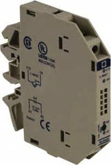 Schneider Electric - 17 Milliamp, NC Configuration, Interface Relay Module - DIN Rail Mount, 23 to 131°F, 120 to 127 Volt - Caliber Tooling