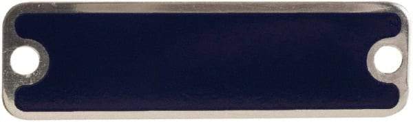 Schneider Electric - Aluminum Legend Plate - Blank - Blue Background, 1.22 Inch Hole Diameter - Caliber Tooling