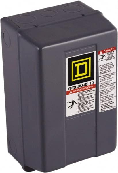 Square D - 1 NEMA Rated, 3 Pole, Electrically Held Lighting Contactor - 30 A (Tungsten), 208 VAC at 60 Hz - Caliber Tooling