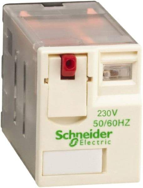 Schneider Electric - 3,000 VA Power Rating, Electromechanical Plug-in General Purpose Relay - 12 Amp at 250/277 VAC & 28 VDC, 6 Amp at 250 VAC & 28 VDC, 2CO, 230 VAC at 50/60 Hz - Caliber Tooling