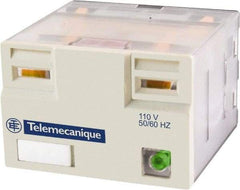 Schneider Electric - 3,750 VA Power Rating, Electromechanical Plug-in General Purpose Relay - 15 Amp at 250 VAC & 28 VDC, 4CO, 120 VAC - Caliber Tooling