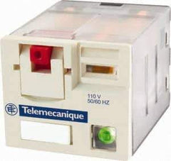 Schneider Electric - 3,750 VA Power Rating, Electromechanical Plug-in General Purpose Relay - 15 Amp at 250 VAC & 28 VDC, 3CO, 48 VAC - Caliber Tooling