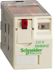 Schneider Electric - 3,750 VA Power Rating, Electromechanical Plug-in General Purpose Relay - 15 Amp at 250 VAC & 28 VDC, 2CO, 230 VAC - Caliber Tooling